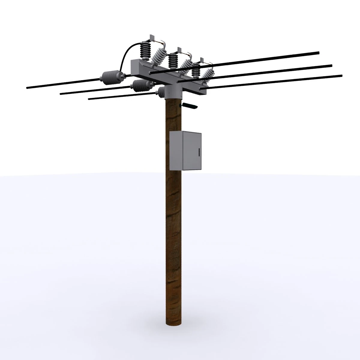 electrical post max 2010 3D Model .c4d .max .obj .3ds .fbx .stl .blend 
