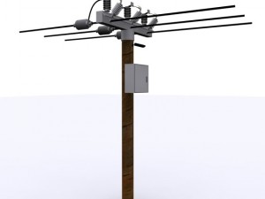 electrical post max 2010 3D Model