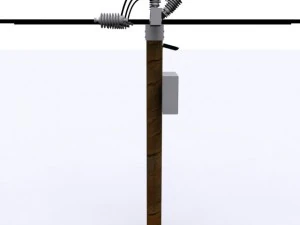 electrical post max 2010 3D Model