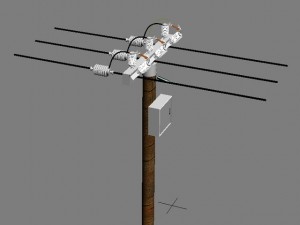 electrical post max 2010 3Dモデル