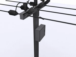 electrical post max 2010 3D Model