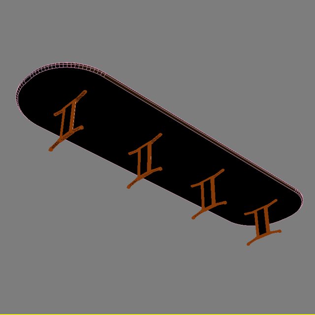 meeting table max 2011 3D Модель .c4d .max .obj .3ds .fbx .stl .blend