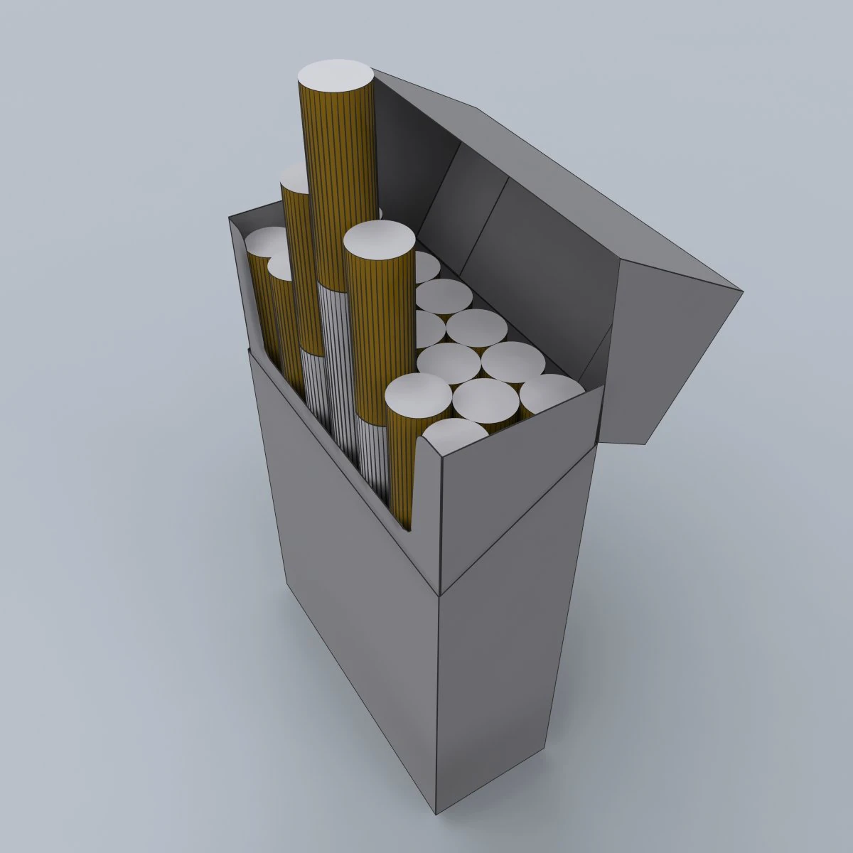 सिगरेट बॉक्स मैक्स 2011 3D मॉडल .c4d .max .obj .3ds .fbx .stl .blend 