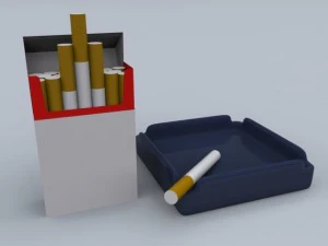 सिगरेट बॉक्स मैक्स 2011 3D मॉडल