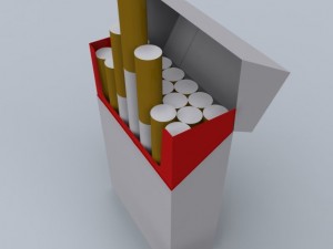 cigarettes box max 2011 3D Model