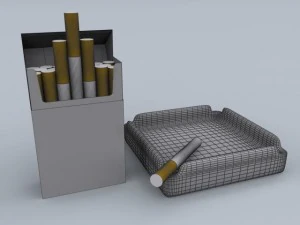 सिगरेट बॉक्स मैक्स 2011 3D मॉडल