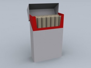 cigarettes box max 2011 3D Model