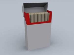 सिगरेट बॉक्स मैक्स 2011 3D मॉडल
