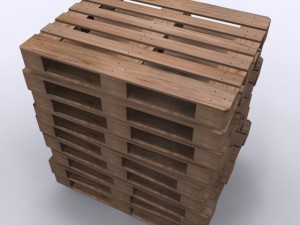 wood pallets 3Dモデル