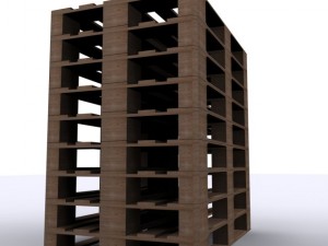 wood pallets Model 3D