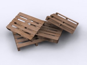 wood pallets Model 3D