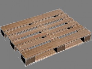 wood pallets Model 3D