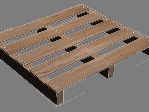 wood pallets Model 3D