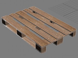 wood pallets Model 3D