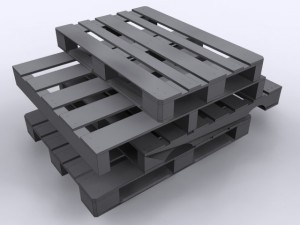 wood pallets Model 3D