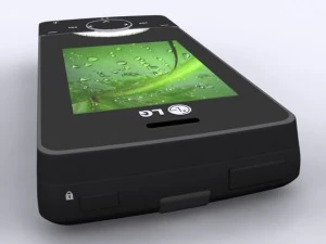 lg km500 cell phone 3D Model