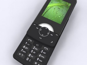lg km500 cell phone 3Dモデル