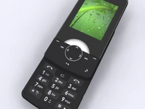 lg km500 cell phone 3D Model