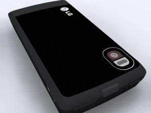 lg km500 cell phone 3D Model