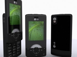 lg km500 cell phone 3Dモデル