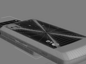 lg km500 cell phone 3D Model