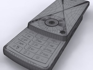 lg km500 cell phone 3Dモデル