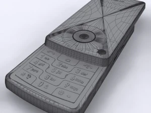 lg km500 cell phone 3D Model