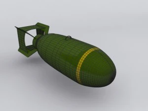 bomb world war ii max 2011 3D Model