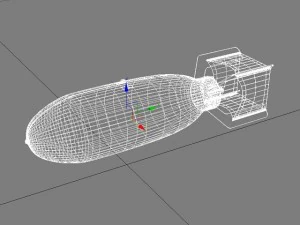 bomb world war ii max 2011 3D Model