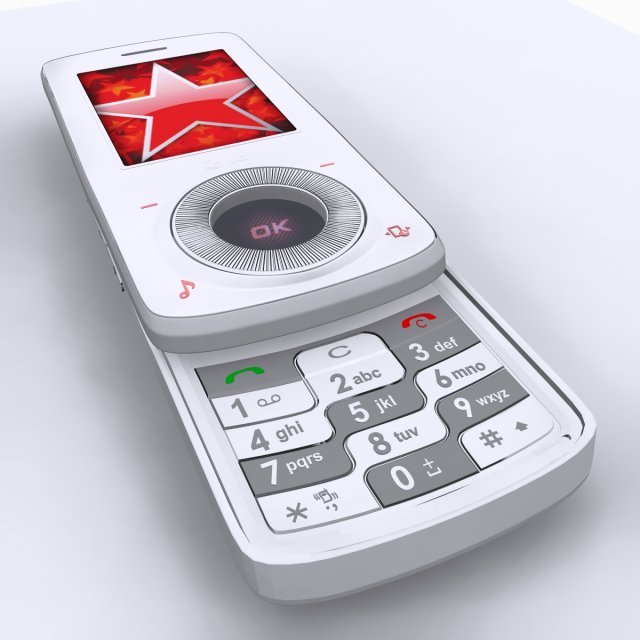 lg km710 cell phone Modelo 3D .c4d .max .obj .3ds .fbx .stl .blend 