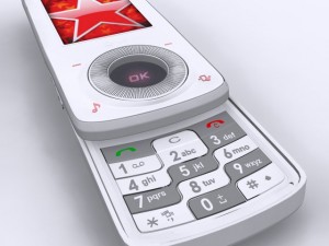 lg km710 cell phone Modello 3D