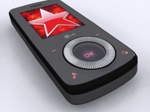 lg km710 cell phone Modelo 3D