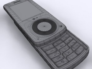 lg km710 cell phone Modelo 3D