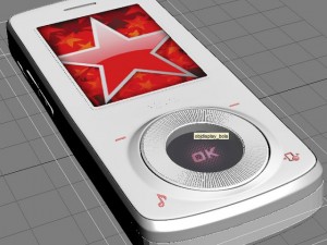 lg km710 cell phone Modelo 3D