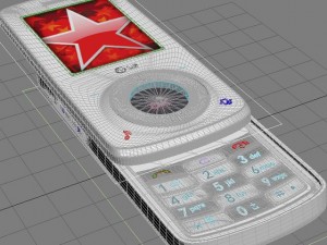 lg km710 cell phone Modelo 3D