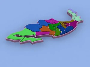 map of mexico max 2010 3D Model