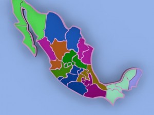 map of mexico max 2010 3D Model