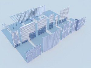 doors windows set max 2011 3D Model