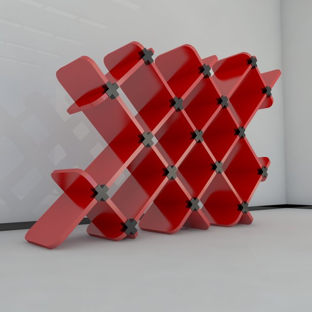 bookshelf 4 max 2011 3D Model .c4d .max .obj .3ds .fbx .stl .blend 