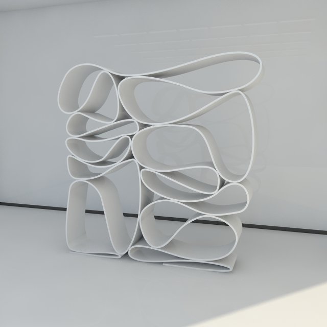 bookshelf 6 max 2011 3D Model .c4d .max .obj .3ds .fbx .stl .blend 