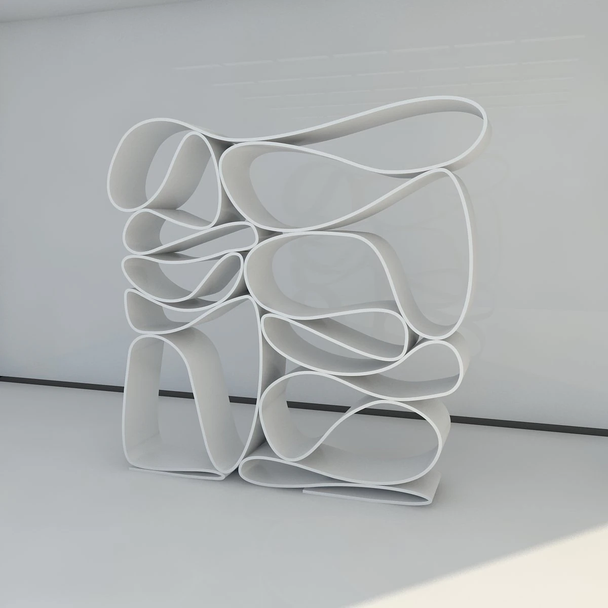 bookshelf 6 max 2011 3D Model .c4d .max .obj .3ds .fbx .stl .blend 