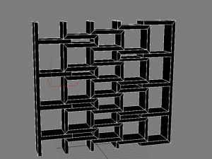 bookshelf 9 max 2011 3Dモデル