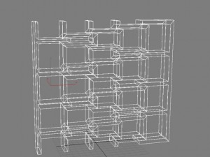 bookshelf 9 max 2011 3Dモデル