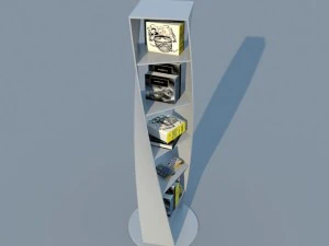 bookshelf  14 max 2011 3D Model