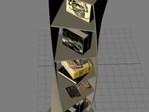 bookshelf  14 max 2011 3D Model