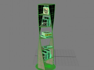 bookshelf  14 max 2011 Modelo 3D