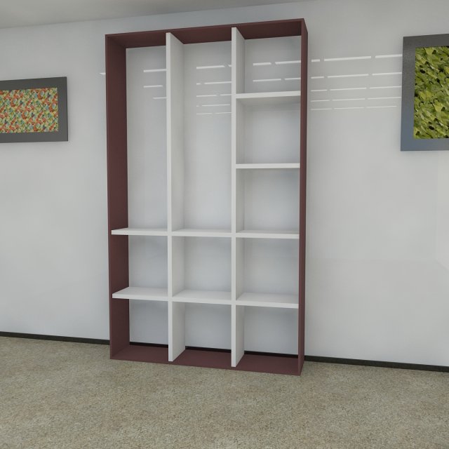 bookshelf 15 max 2011 3D 모델 .c4d .max .obj .3ds .fbx .stl .blend