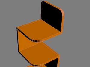 corner shelf max 2011 Model 3D