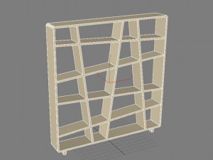 bookshelf 10 max 2011 3D 模型