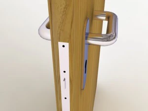 wood door 1 max 2008 3D Model